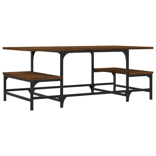 vidaXL Coffee Table Brown Oak 100x50.5x40 cm Engineered Wood