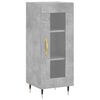 vidaXL Highboard Concrete Grey 34.5x34x180 cm Engineered Wood