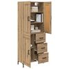vidaXL Highboard with Drawer 2 pcs Artisan Oak Engineered Wood