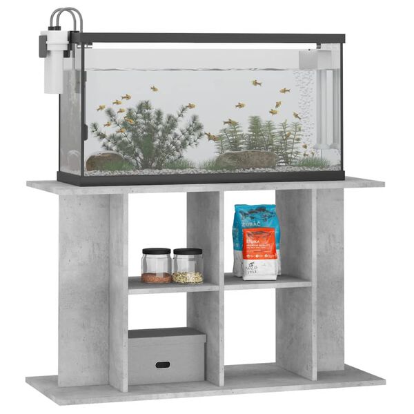 vidaXL Aquarium Stand Concrete Grey 100x40x60 cm Engineered Wood