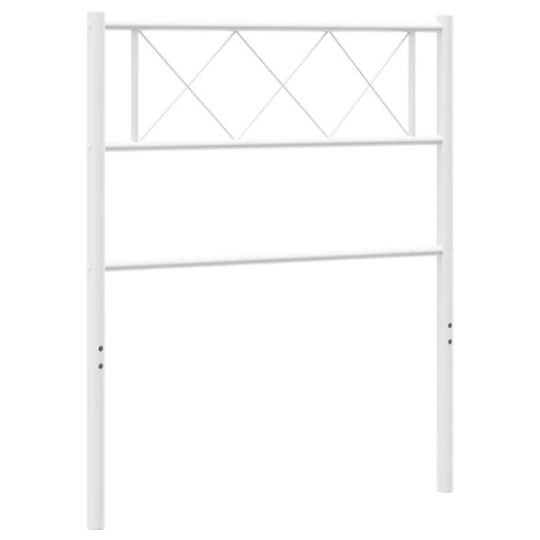 vidaXL Metal Replace Headboard White 75 cm