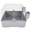 vidaXL Small Animal Cage Grey 118x59x46 cm Polypropylene and Metal