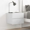 vidaXL Bedside Cabinet White 40x30x30 cm Engineered Wood