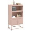 vidaXL Highboard Pink 68.5x38.5x123.5 cm Steel