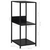 vidaXL Small Straight Book Shelf Black 33.5x39.6x79.7 cm Engineered Wood