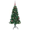 vidaXL Corner Artificial Christmas Tree Green 150 cm PVC and Metal