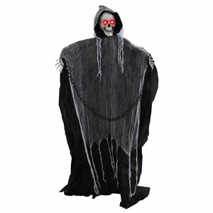 vidaXL Halloween Hanging Grim Reaper SPOOKA Black 112 x 164 cm