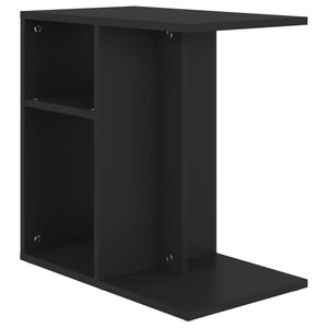 vidaXL Side Table Black 50x30x50 cm Engineered Wood