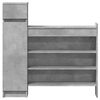 vidaXL Shoe Cabinet Concrete Grey 100.5x28x100 cm Engineered Wood