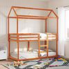 vidaXL Bunk Bed without Mattress Wax Brown 90x200 cm Solid Wood Pine