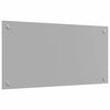 vidaXL Kitchen Backsplash 2 pcs Light Grey 80 x 40 cm Tempered Glass