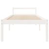 vidaXL Senior Bed without Mattress White 90x200cm Solid Wood Pine