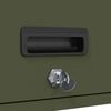 vidaXL Wall Cabinet for Garage with Gas-lift Door Olive green