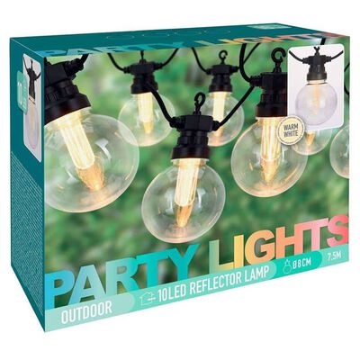 ProGarden Outdoor Party Lights 10 LEDs 7.5 m