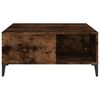 vidaXL Coffee Table Smoked Oak 80x80x36.5 cm Engineered Wood