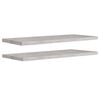 vidaXL Floating Wall Shelves 2 pcs Concrete Grey 90x23.5x3.8 cm MDF