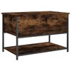 vidaXL Storage Bench Smoked Oak 70x42.5x47 cm Engineered Wood