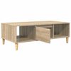 vidaXL Coffee Table Sonoma Oak 103.5 x 60 x 35 cm Engineered Wood