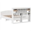 vidaXL Bookcase Bed without Mattress White 140x190cm Solid Wood Pine
