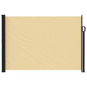 vidaXL Retractable Side Awning Sand 300 x 117 cm Polyester