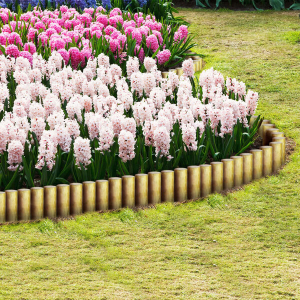 vidaXL Lawn Log Edgings 25 pcs 5x30 cm