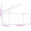 vidaXL Gazebo with Roof White 17.84x5.88x3.75 m Polyethylene