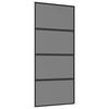 vidaXL Sliding Door 90 x 205 cm Tempered Glass and Aluminium