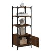 vidaXL Bookcase 3-Tier Brown Oak 41x30x109.5 cm Engineered Wood
