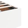 vidaXL Ottoman Bed Frame without Mattress White Super King Faux Leather