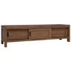 vidaXL TV Cabinet 110 x 30 x 30 cm Solid Teak Wood Natural