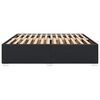 vidaXL Bed Frame without Mattress Black Super King Faux Leather