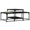 vidaXL Coffee Table Black 102x60x45 cm Engineered Wood
