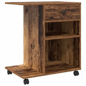 vidaXL Printer Stand Old Wood 60 x 40 x 68.5 cm Engineered Wood