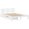 vidaXL Bed Frame with Drawers without Mattress White 120x200 cm