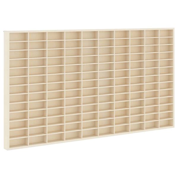 Wall Display Case with Shelf Beige 98 x 4.5 x 55 cm Engineered Wood
