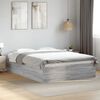 vidaXL Bed Frame without Mattress Grey Sonoma 140x200 cm