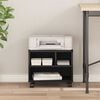 vidaXL Printer Stand Black Oak 41 x 32 x 33.5 cm Engineered wood