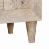 vidaXL Bedside Cabinet Beige 50 x 33 x 60 cm Solid Acacia wood