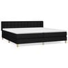 vidaXL Box Spring Bed with Mattress Black 160x200 cm Fabric