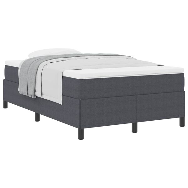vidaXL Bed Frame Dark grey 120 x 200 cm Corduroy fabric
