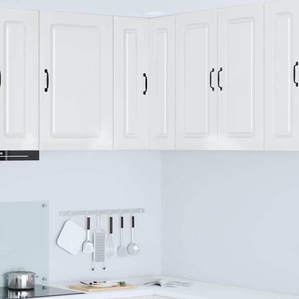 vidaXL Kitchen Cabinet Kalmar High Gloss White 57 x 57 x 80 cm