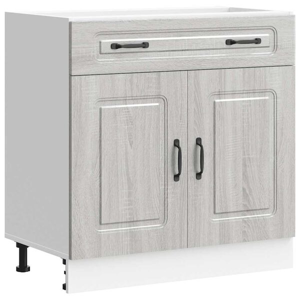 vidaXL Kitchen Base Cabinet Kalmar Grey Sonoma Engineered Wood