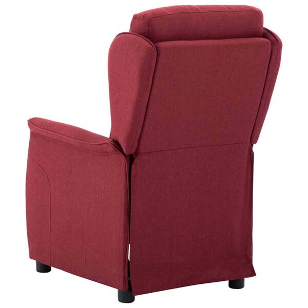vidaXL Recliner Chair Wine red 67.5 x 93.5 x 101.5 cm Fabric