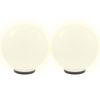 vidaXL LED Bowl Lamps 4 pcs Spherical 40 cm PMMA