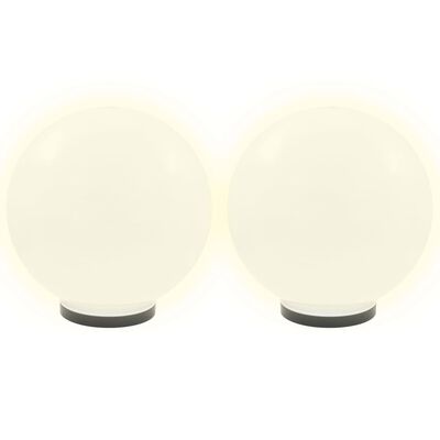 vidaXL LED Bowl Lamps 4 pcs Spherical 40 cm PMMA
