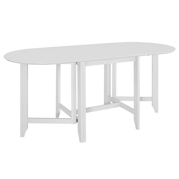 vidaXL Extendable Dining Table White (75-180)x75x74 cm MDF