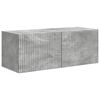 vidaXL TV Cabinet Set Wall-mounted 5 pcs Concrete Grey Engineered Wood