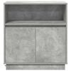 vidaXL LED Sideboard Concrete grey 71 x 34.5 x 75 cm Engineered Wood