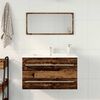 vidaXL Bathroom Sink Cabinet Old Wood 80x38.5x48 cm Engineered Wood