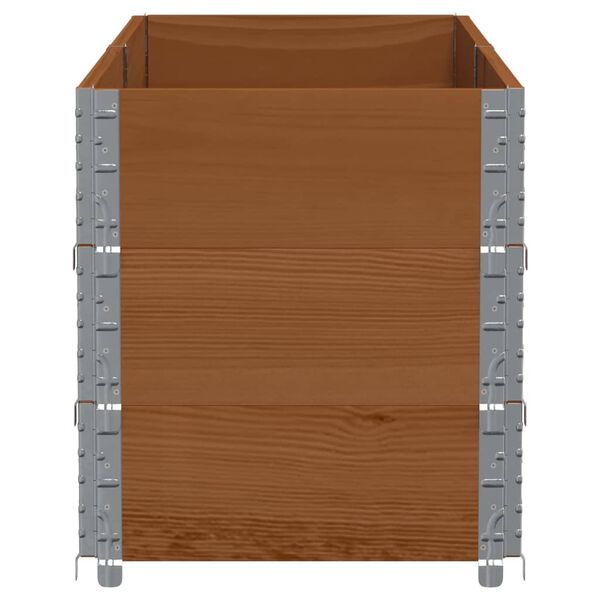vidaXL Garden Planter Brown 150x50 cm Solid Wood Pine